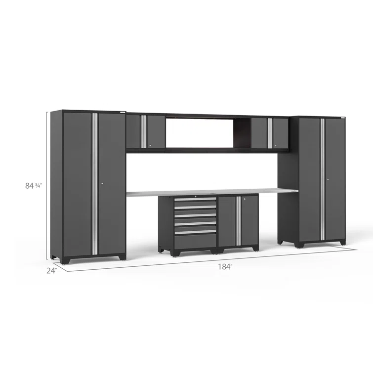 Pro Series Garage Storage Cabinet Set<!-- --> <!-- -->(Set of 9)