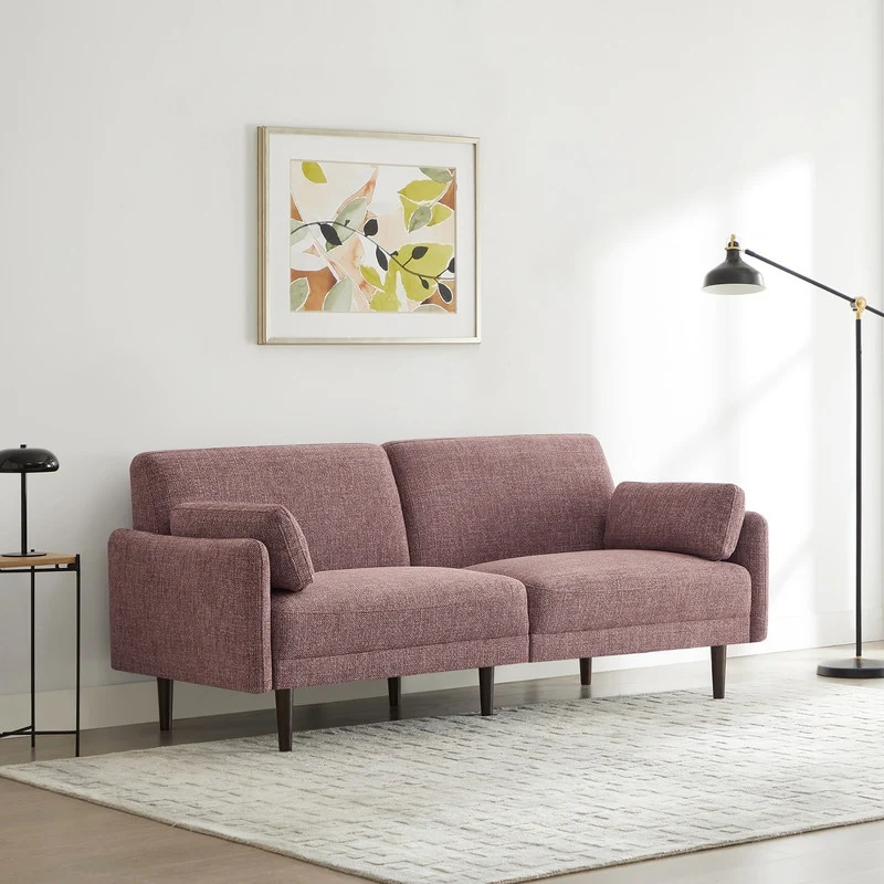 Erin Mid-Century Modern Sofa Couch Fabric