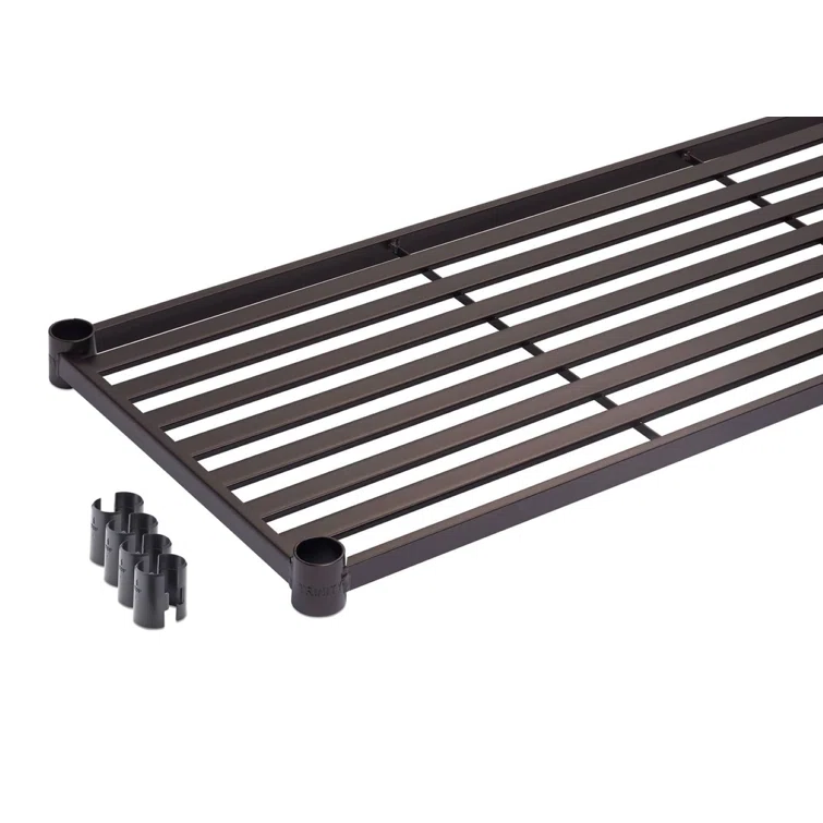 36" W x 14" D x 72" H 5 Tier Slat Shelving