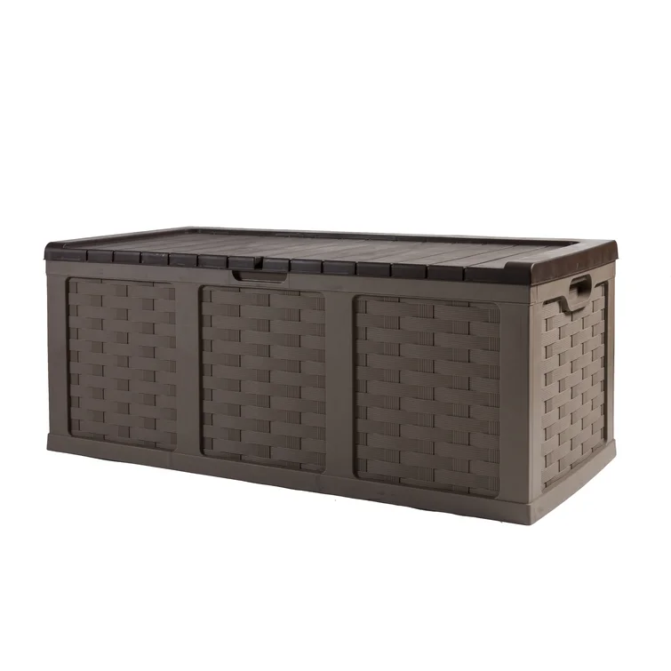Rebrilliant Kenishia 62'' W 153 Gallons Water Resistant Plastic Lockable Deck Box