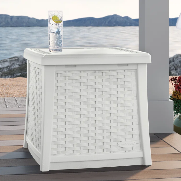 Suncast 18.75'' W 13 Gallons Water Resistant Resin Deck Box