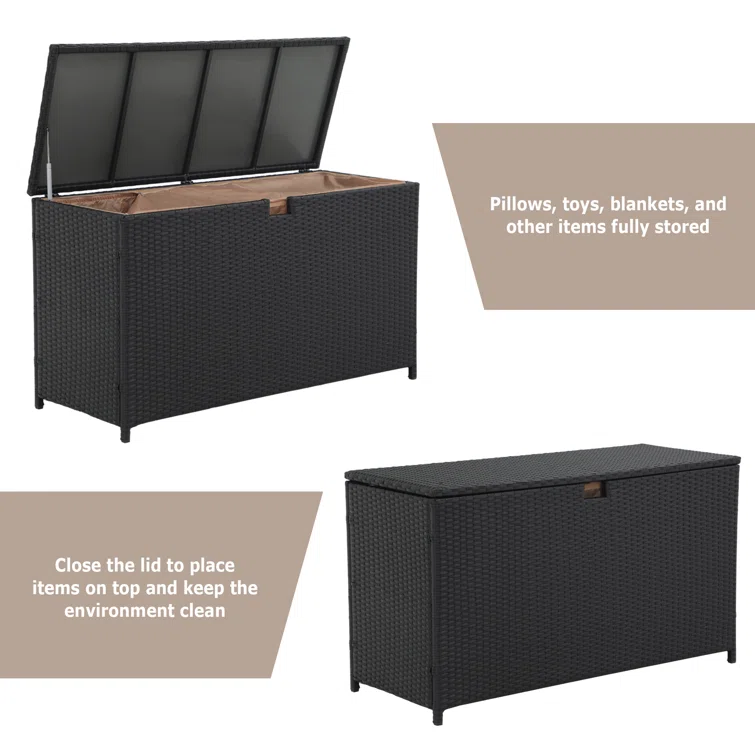 Sunsitt 50.87'' W 120 Gallons Water Resistant Deck Box
