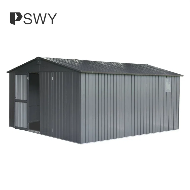 11 ft. W x 12 ft. 5 in. D Metal Storage Shed