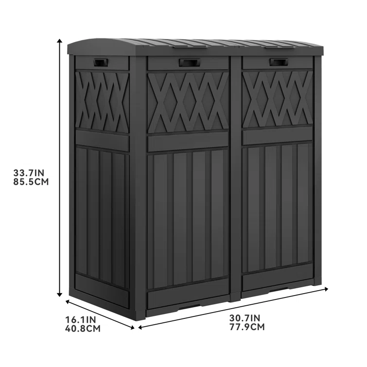 Balconera 30.7'' W 61 Gallons Water Resistant Resin Deck Box