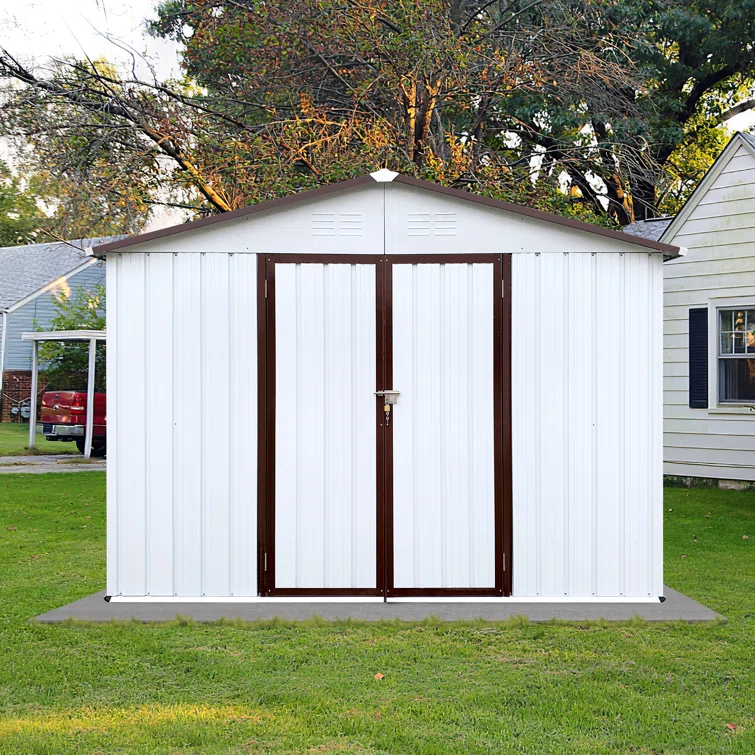 Hader 10 Ft. W X 8 Ft. D Metal Tool Shed