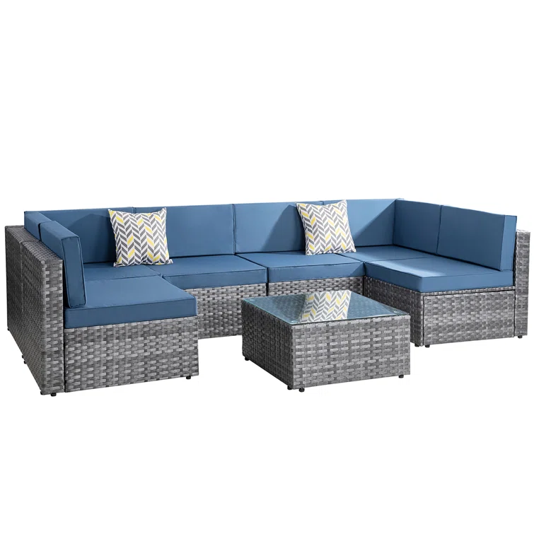6 - Person Outdoor Seating Group with Cushions