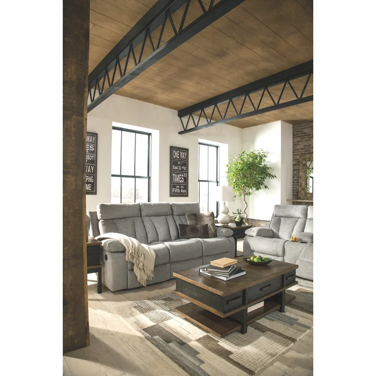 Anirduh 87'' Upholstered Reclining Sofa