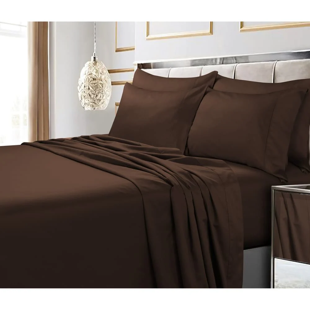 Egyptian Cotton 600 TC Extra Deep Pocket 6-piece Bed Sheet Set