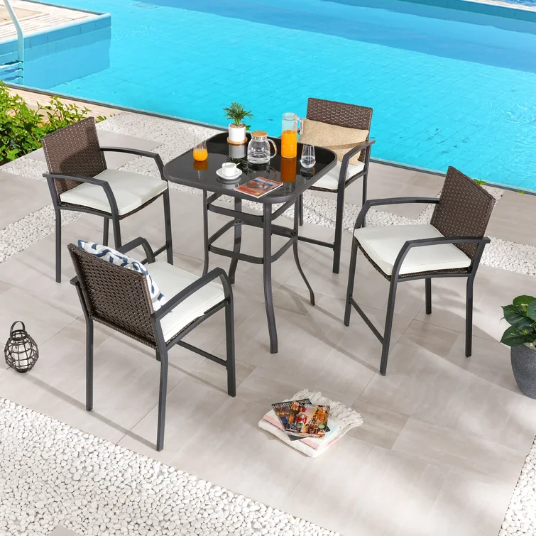 Abagaile 4 - Person Square Outdoor Dining Set