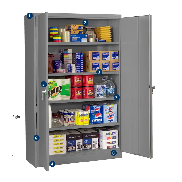 Jumbo Steel Single Storage Cabinet ( 78'' H x 48'' W x 24'' D)