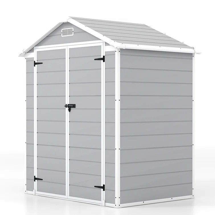 6 ft. W x 4 ft. D Plastic Storage Shed