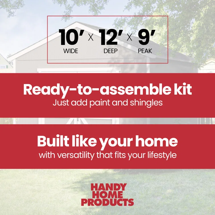 Rookwood 10 ft. W x 12 ft. D Wood Storage Shed With Floor