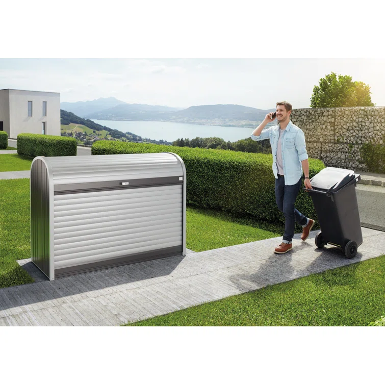 Biohort StoreMax 6 ft. W x 3 ft. D Metal Horizontal Bike Shed