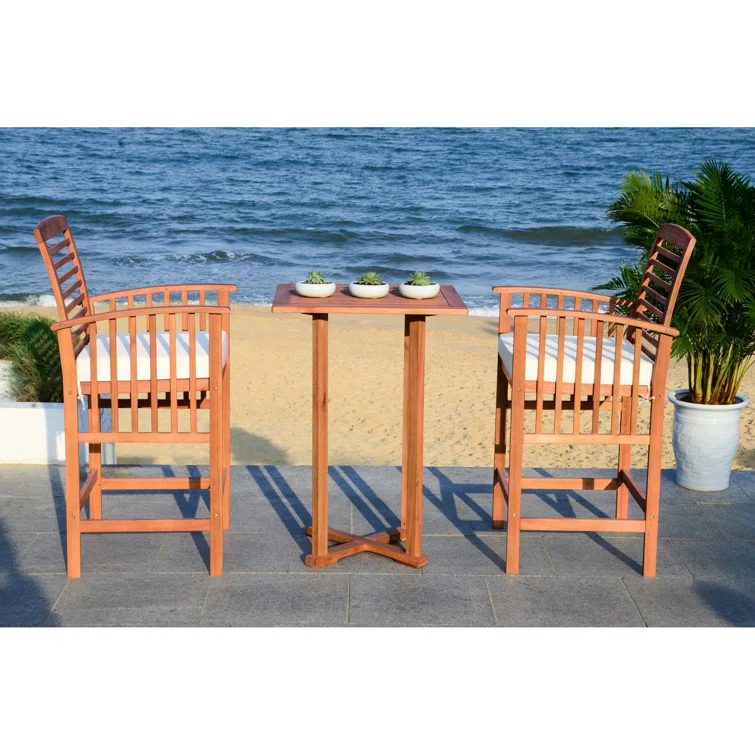 Kirsta 2 - Person Square Outdoor Dining Set with Cushions
