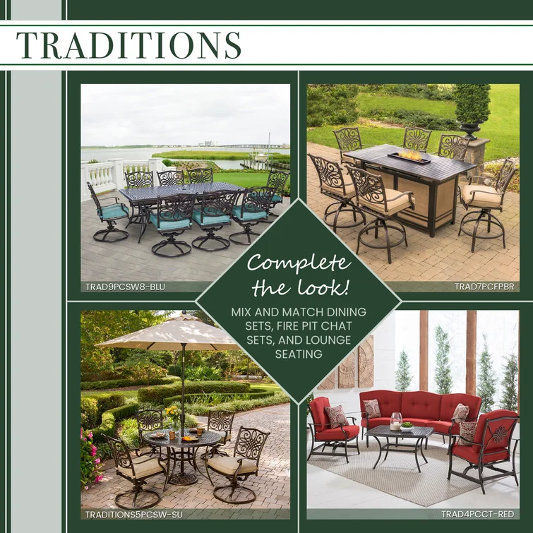 Carleton 4 - Person Round Outdoor Dining Set