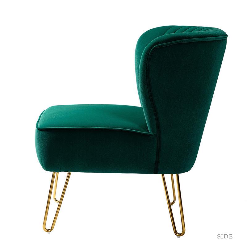Ainhoa Velvet Tufted Back Side Chair