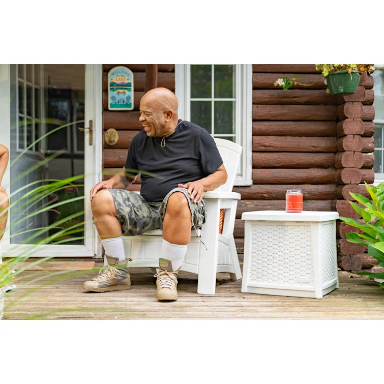 Suncast 18.75'' W 13 Gallons Water Resistant Resin Deck Box