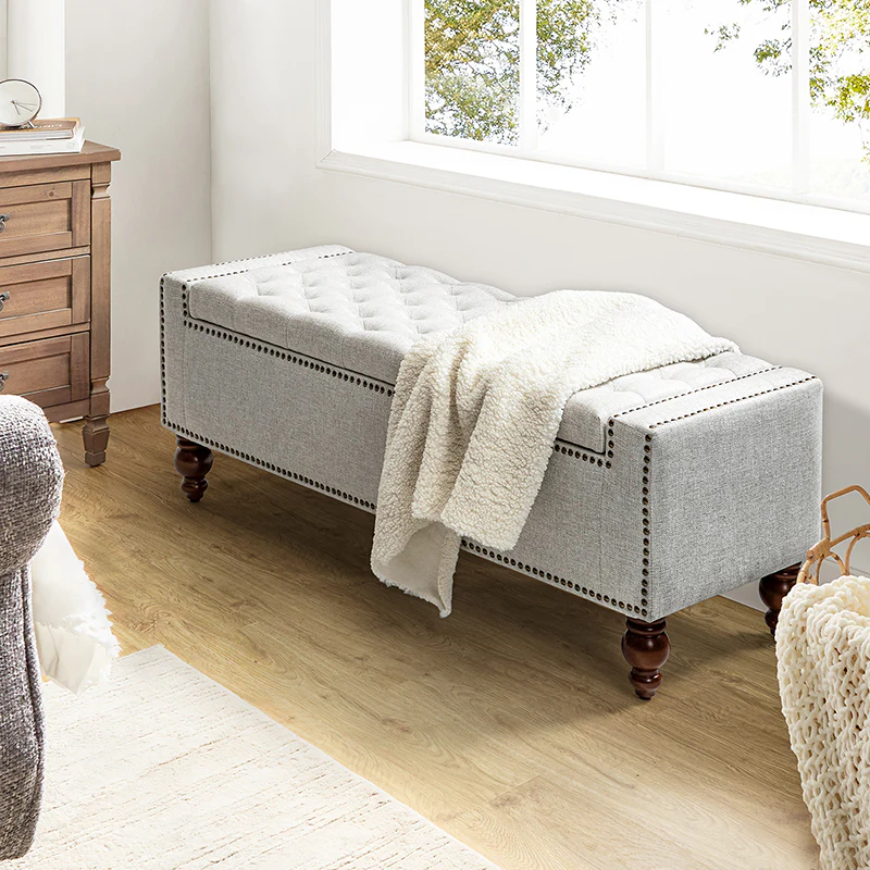 Eugen Upholstered Flip Top Storage Bench