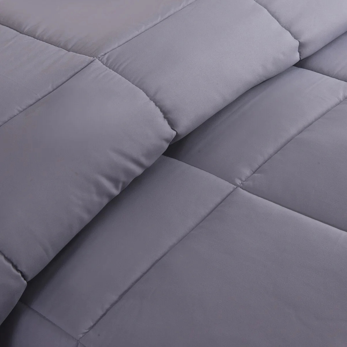 Luxury Microfiber Down Alternative Grey Comforter