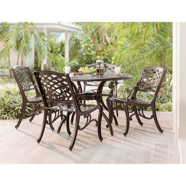 Chachere 4 - Person Round Outdoor Dining Set