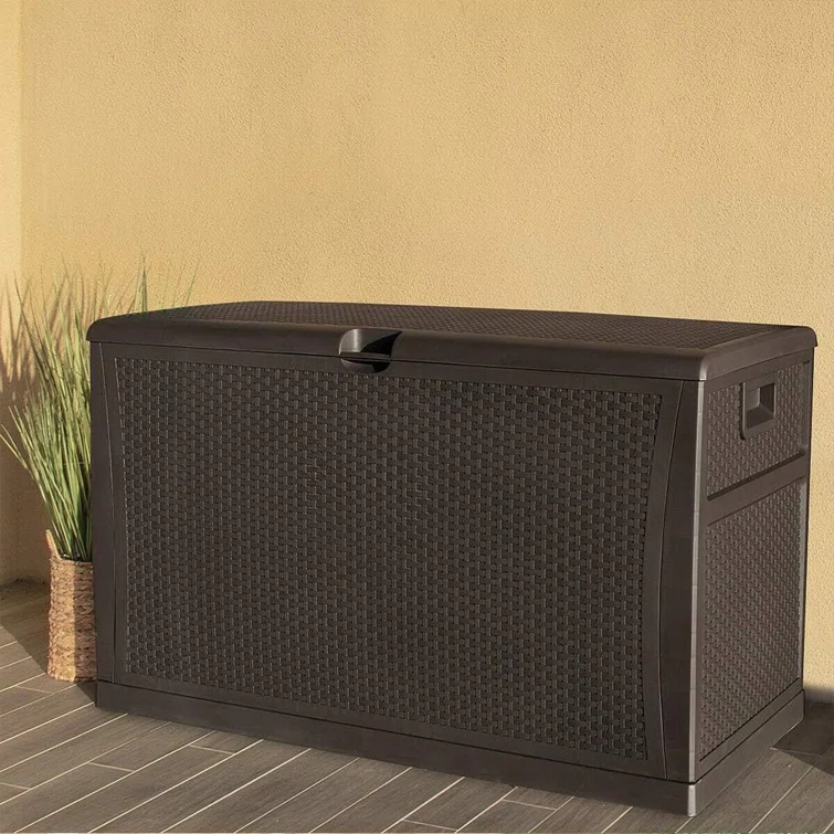 Barton Living SpaceSaver 120-Gallon Plastic Deck Storage