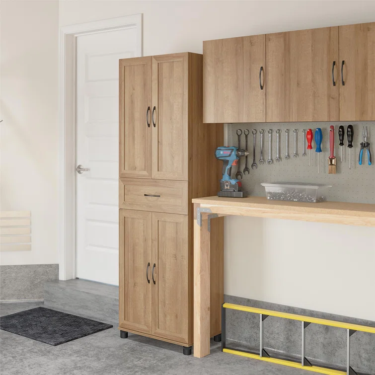 Aleg Framed Storage Cabinet with Drawer