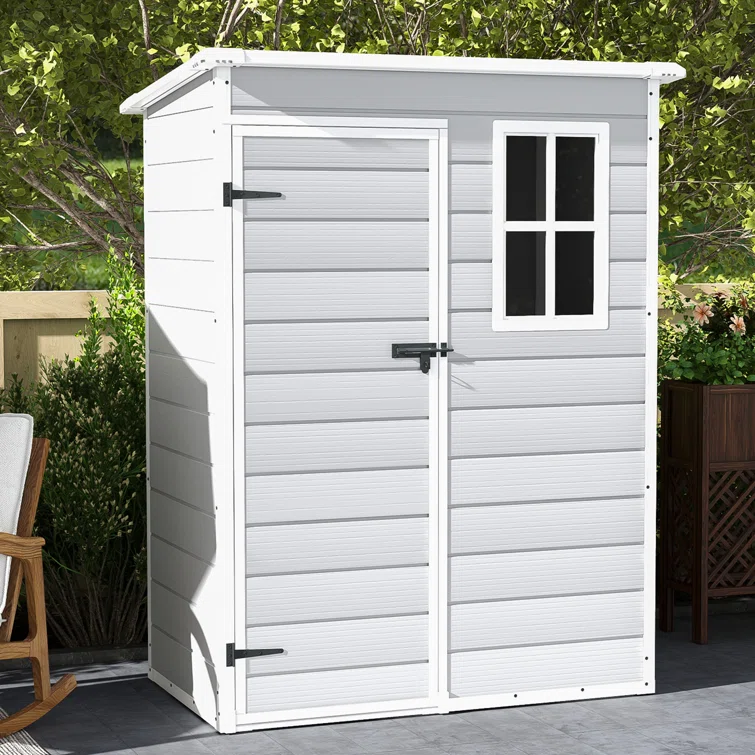 5 ft. W x 3 ft. D Plastic Storage Shed