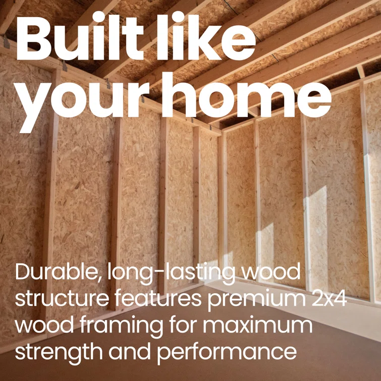 Astoria 12 ft. W x 12 ft. D Wood Storage Shed