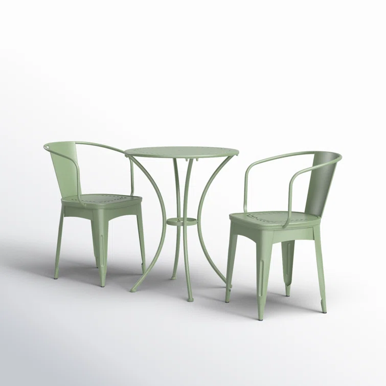 Alan 2 - Person Round Outdoor Dining Set