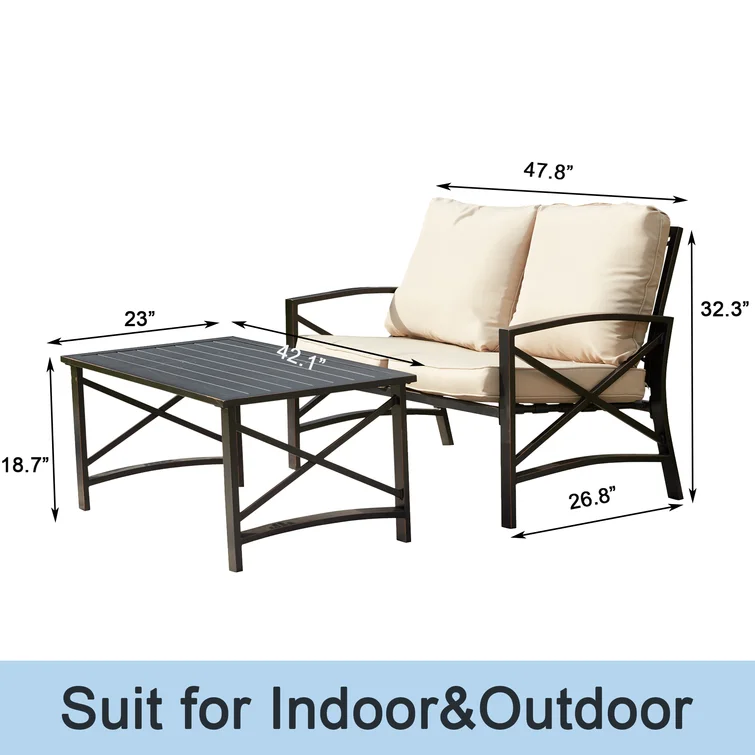 Cueva 6 - Person Outdoor Seating Group with Cushions<!-- --> <!-- -->(Set of 8)
