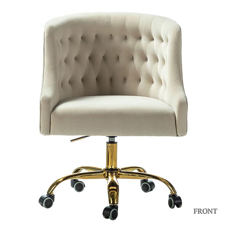 Penelope Velvet Tufted Office Chair