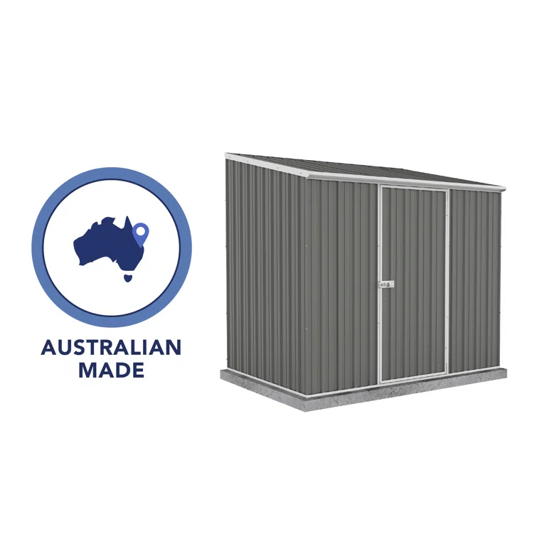 Space Saver Metal Garden Shed 7.5' x 5' - Woodland Gray