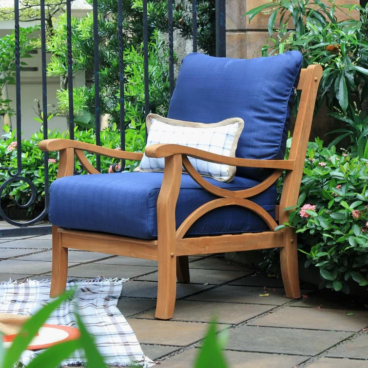Brunswick Teak 2 - Person Outdoor Seating Group with Cushions