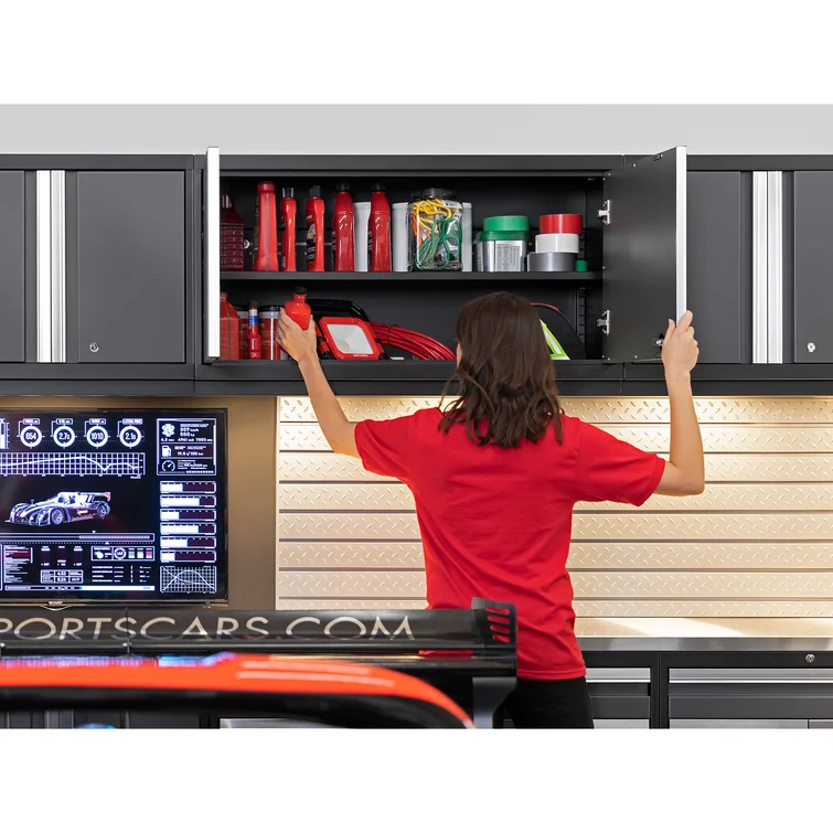 Pro Series 8 Piece Garage Storage Cabinet Set<!-- --> <!-- -->(Set of 9)