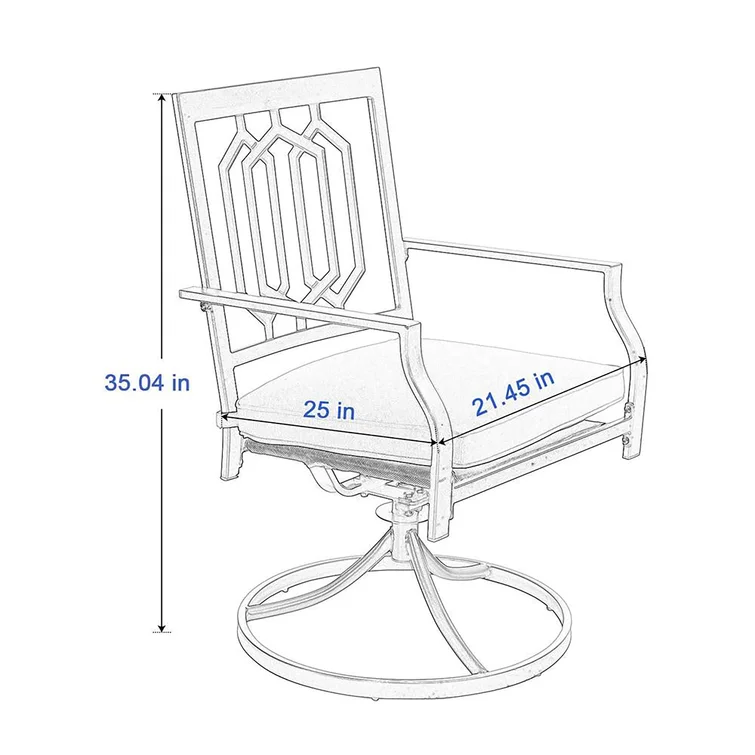 Argyri 4 - Person Square Outdoor Dining Set with Cushions