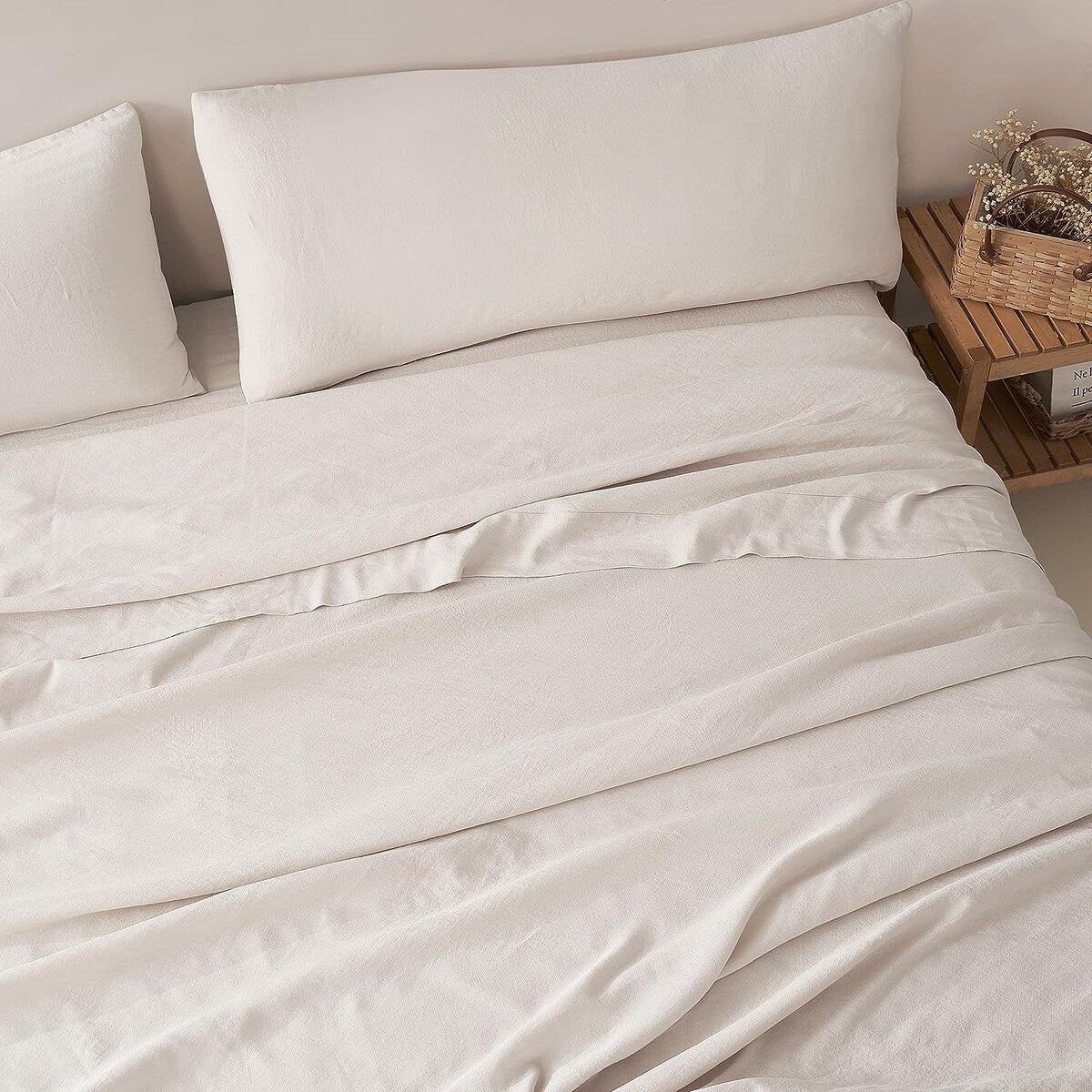 Dark Sky Reserve® - Bamboo Linen Sheet Set - Portugal Made - Creamy Beige