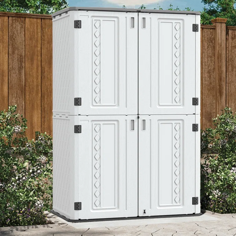 4 ft. W x 2 ft. D Plastic Vertical Tool Shed