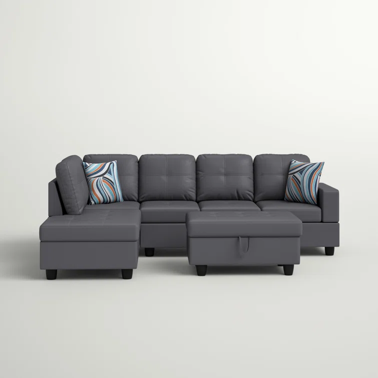 Betson 3 - Piece Faux Leather Sectional