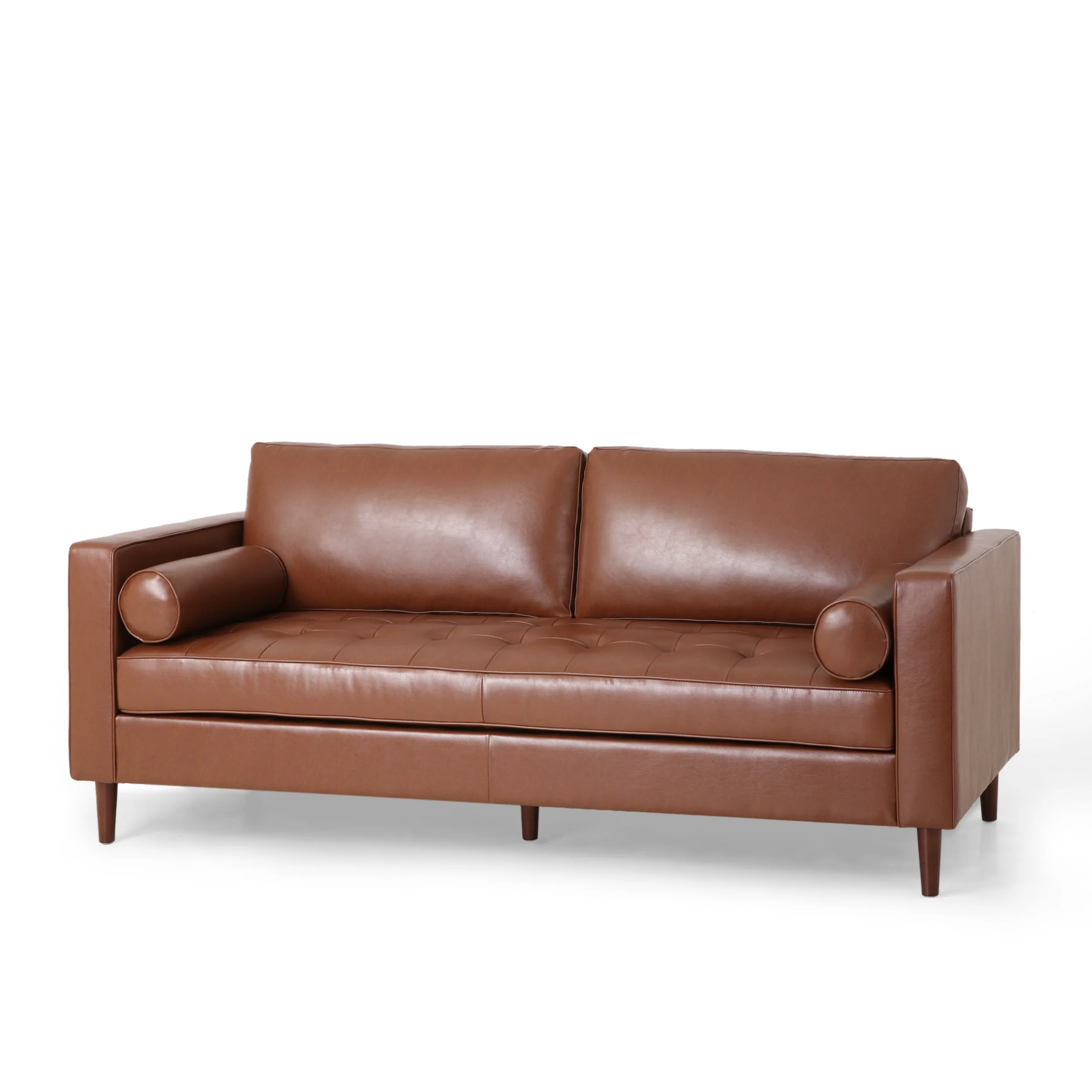 Malinta Contemporary Tufted 3 Seater Sofa by Christopher Knight Home - 82.25