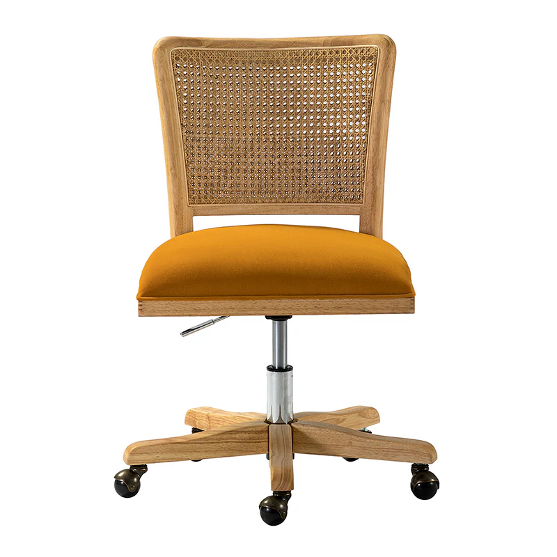 Blanca Cane Task Vanity Table Chair