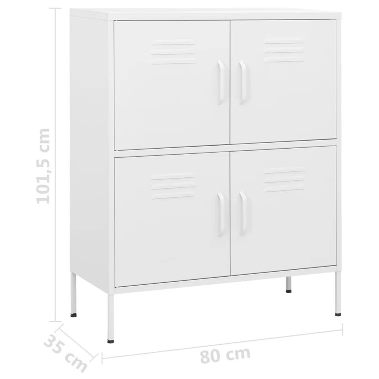 Storage Cabinet Freestanding File Cabinet with Shelves for Office Steel