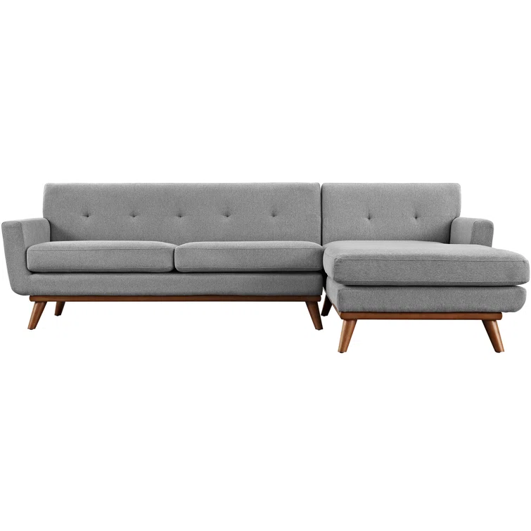 Engage Mid Century Modern Tufted Sectional