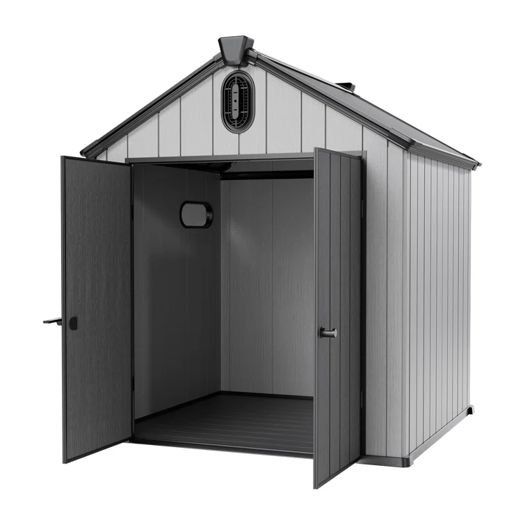 iYofe Outdoor 6 ft. W x 6 ft. D Resin Storage Shed