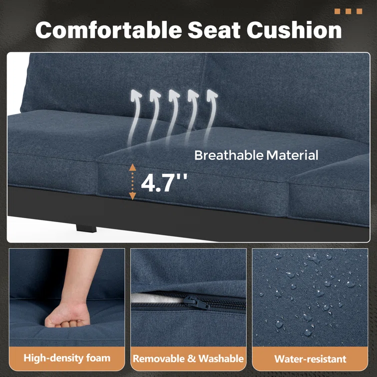 Aluminum 4-Piece Outdoor Sofa Seating Group With Cushions