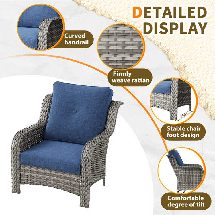 Jeri 5 - Person Outdoor Seating Group with Cushions