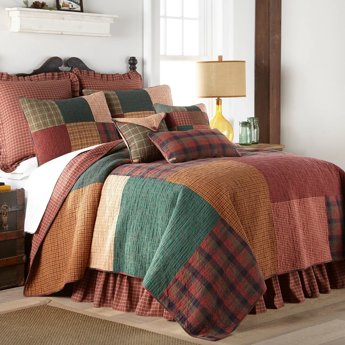 Donna Sharp Campfire Plaid Bed Skirt