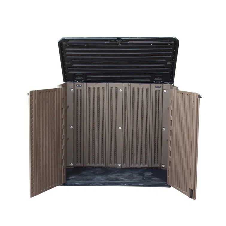 4 ft. W x 4 ft. D Metal Garbage Shed
