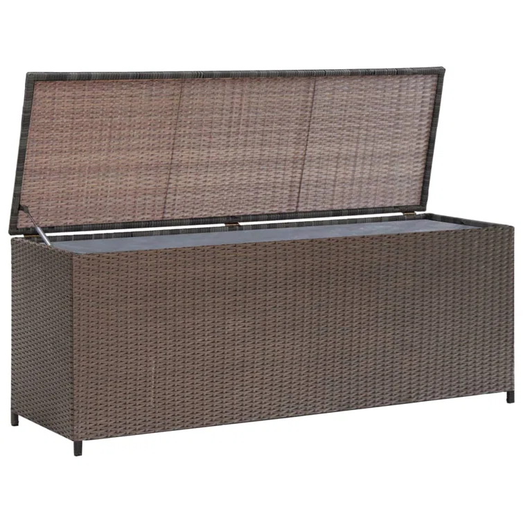 Aristi Patio Storage Box 47.2"x19.7"x23.6" Poly Rattan