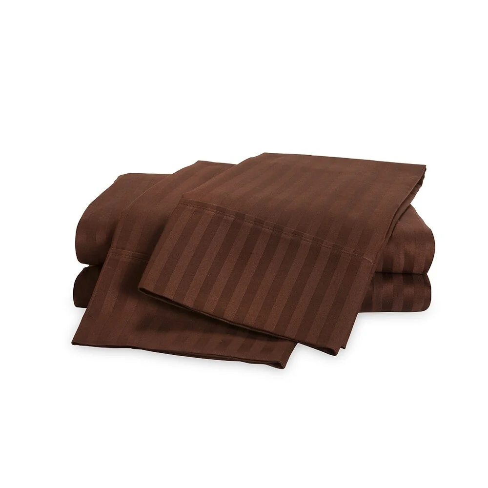 Kotter Home 650 Thread Count Striped Cotton Sheet Set