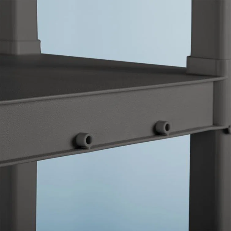 Sterilite 4 Shelf Unit Heavy Duty & Easy to Assemble Plastic Storage Unit